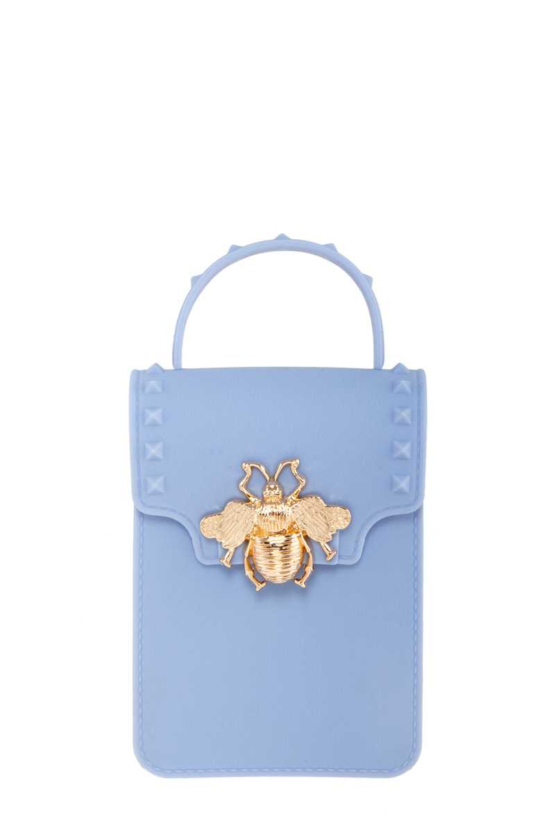 Gold Bee Decorated Rectangular Jelly Bag