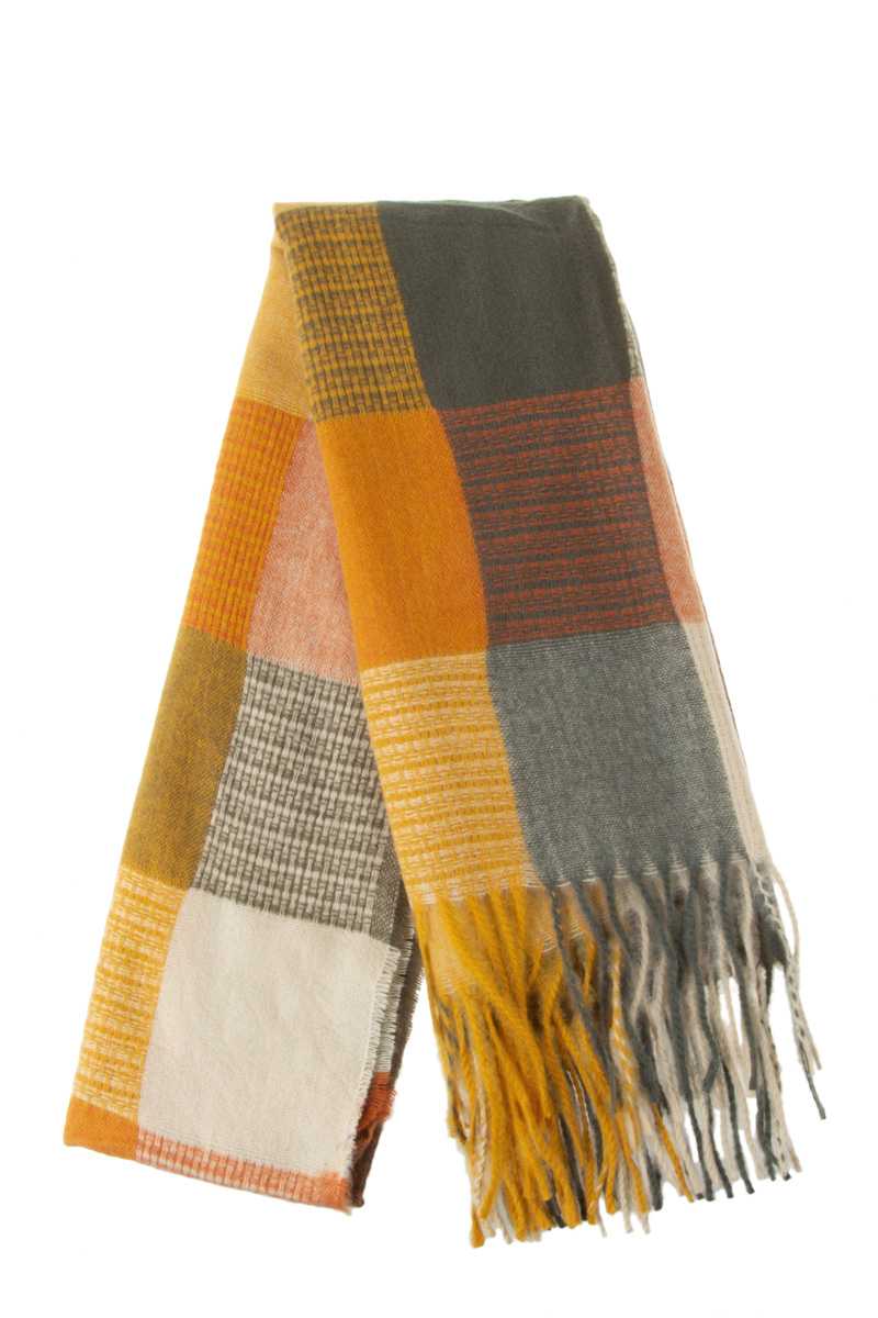 Fall Color Block Scarf