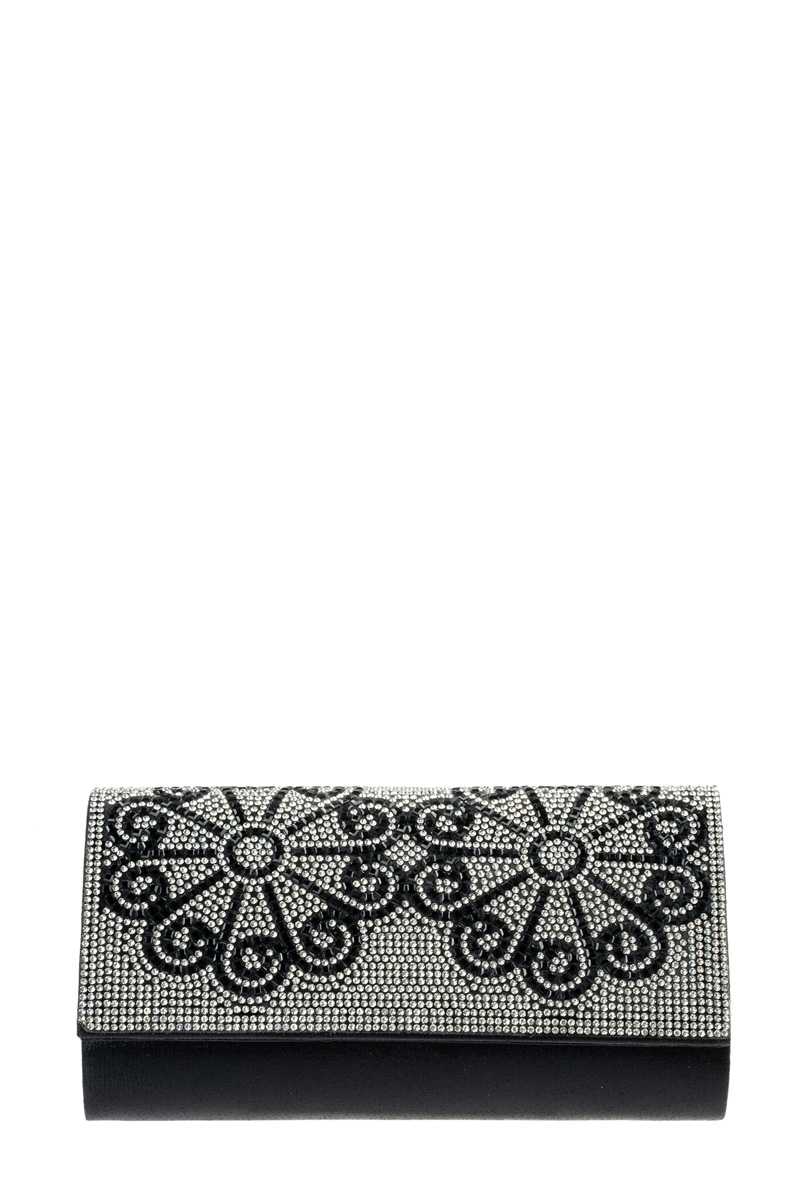 Floral Stone Pave Evening Clutch